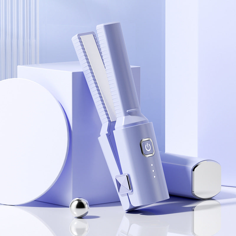 Mini-Portable Plywood Straight Hair Curls Dual-Purpose