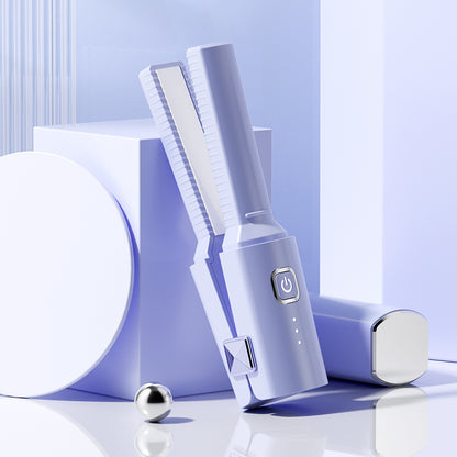 Mini-Portable Plywood Straight Hair Curls Dual-Purpose