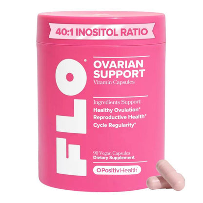 Hormone Balance & Cycle Support Vitamins by FLO: Supplement for Women with Myo-Inositol & D-Chiro-Inositol (40:1 Ratio) and DIM and Folic Acid