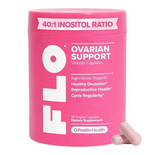 Hormone Balance & Cycle Support Vitamins by FLO: Supplement for Women with Myo-Inositol & D-Chiro-Inositol (40:1 Ratio) and DIM and Folic Acid