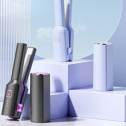 Mini-Portable Plywood Straight Hair Curls Dual-Purpose