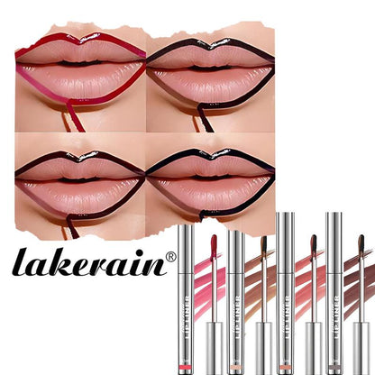 4PCS Peel off Lip Liner Stain, Lip Stain Peel Off, Long-Lasting, Smudge-Proof, Waterproof Lip Liner Set, Peel off Lip Stain