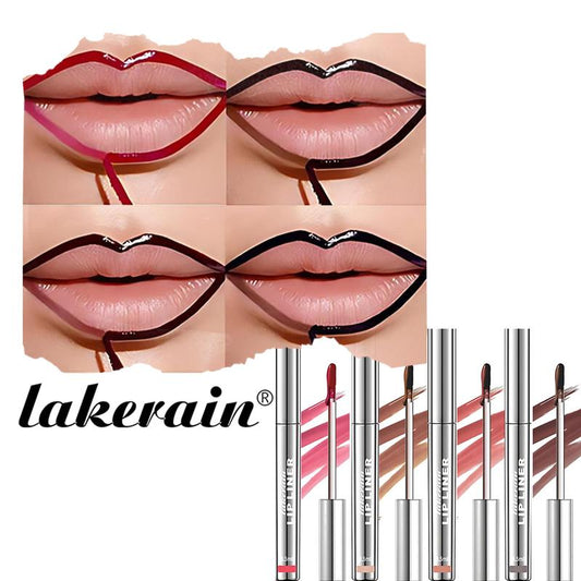 4PCS Peel off Lip Liner Stain, Lip Stain Peel Off, Long-Lasting, Smudge-Proof, Waterproof Lip Liner Set, Peel off Lip Stain
